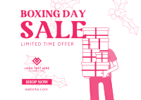 Boxing Day Mega Sale Postcard