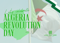 Algeria Day Postcard Design