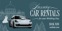 Luxury Wedding Car Rental Twitter Post