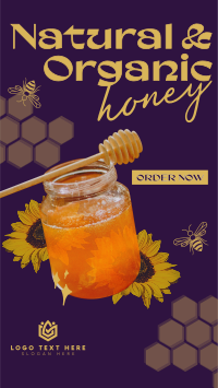 Delicious Organic Pure Honey Instagram Story