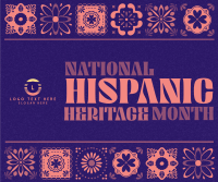 Hispanic Heritage Month Tiles Facebook Post