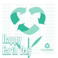 Earth Day Recycle Instagram Post Image Preview