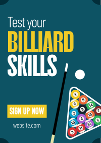 Modern Billiard Game Poster