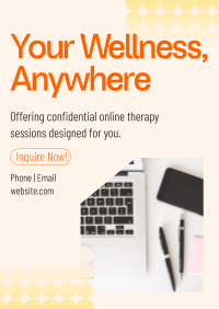 Wellness Online Therapy Poster