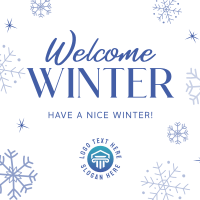 Welcome Winter Linkedin Post