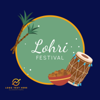 Lohri Fest Badge Instagram Post