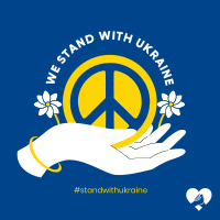 Ukraine Peace Hand Linkedin Post