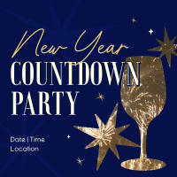 New Year Countdown Party Linkedin Post