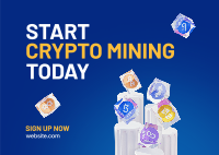 Start Crypto Today Postcard