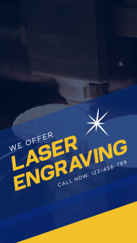 Laser Engraving Service Instagram Story