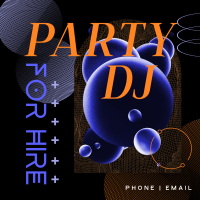Party DJ Linkedin Post Design