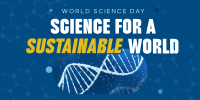 Sustainable World Science Day Twitter Post