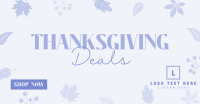 Thanksgiving Autumn Leaves Facebook Ad