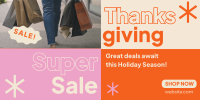 Super Sale this Thanksgiving Twitter Post