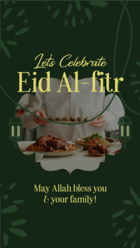 Eid Al Fitr Greeting Instagram Story