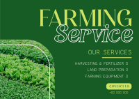 Farmland Exclusive Service Postcard