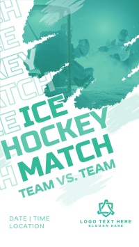 Ice Hockey Versus Match Facebook Story