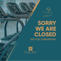 Closed Gym Announcement Instagram Post