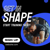 Training Fitness Gym Linkedin Post Design