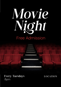 Movie Night Cinema Poster