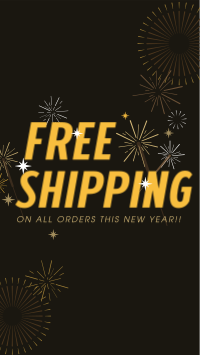 Free Shipping Sparkles Instagram Story