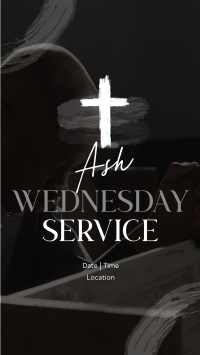 Ash Wednesday Volunteer Service Instagram Story