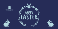 Easter Bunny Wreath Twitter Post