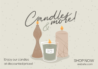Scented Candle Postcard example 1