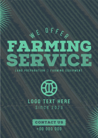 Trustworthy Farming Service Poster