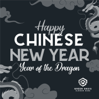 Chinese New Year Dragon Instagram Post Image Preview