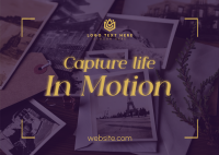 Capture Life in Motion Postcard