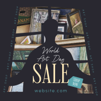 World Art Day Sale Instagram Post Design