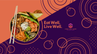 Healthy Food Sushi Bowl YouTube Banner