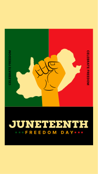 Juneteenth Freedom Celebration Facebook Story