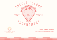 Soccer League Postcard