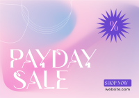 Happy Payday Sale Postcard