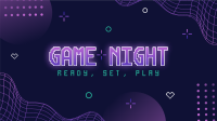 Futuristic Game Night YouTube Banner