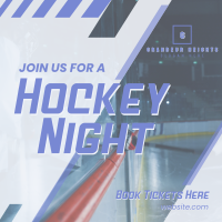 Ice Hockey Night Instagram Post Image Preview