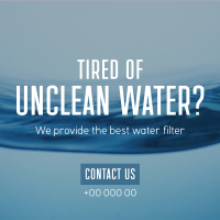 Water Filtration Instagram Post Design