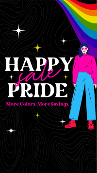 Modern Happy Pride Month Sale  Instagram Reel Image Preview