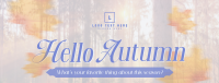 Autumn Favorite Season Facebook Cover