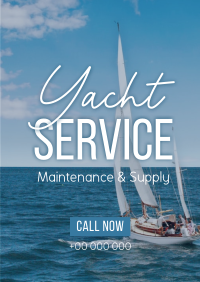 Yacht Maintenance Service Flyer