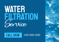 Water Filtration Service Postcard