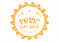 Pride Day Badge Postcard