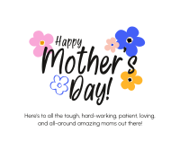 Mother's Day Colorful Flowers Facebook Post