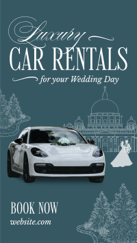 Luxury Wedding Car Rental Instagram Story