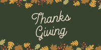 Happy Thanksgiving Twitter Post Design