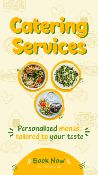 Quirky Catering Services TikTok Video Design