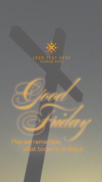 Good Friday Crucifix Greeting TikTok Video