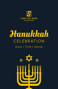 Hanukkah Party Invitation Image Preview